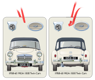 MGA Twin Cam 1958-60 Air Freshener